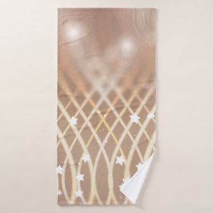 Abstract background. brown background with waves a bath towel