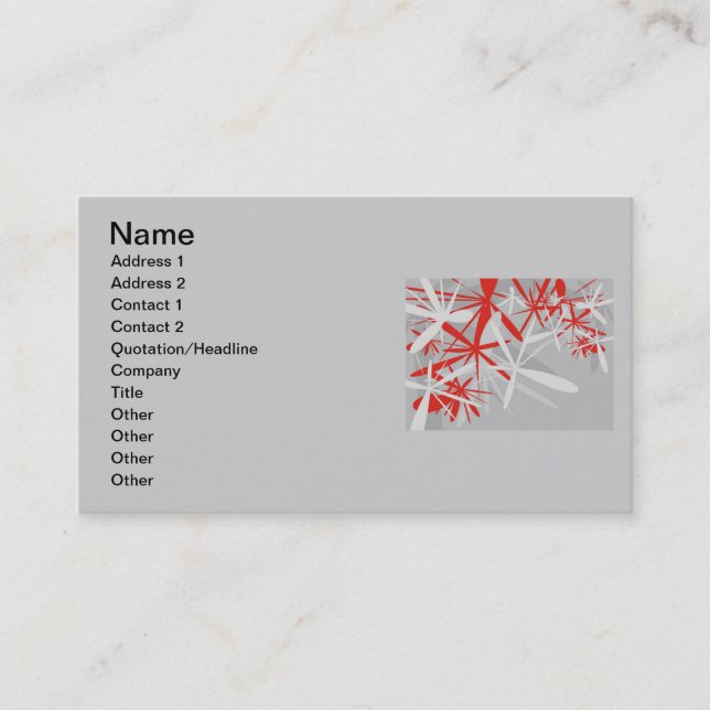 Abstract Background Business Card (Front)