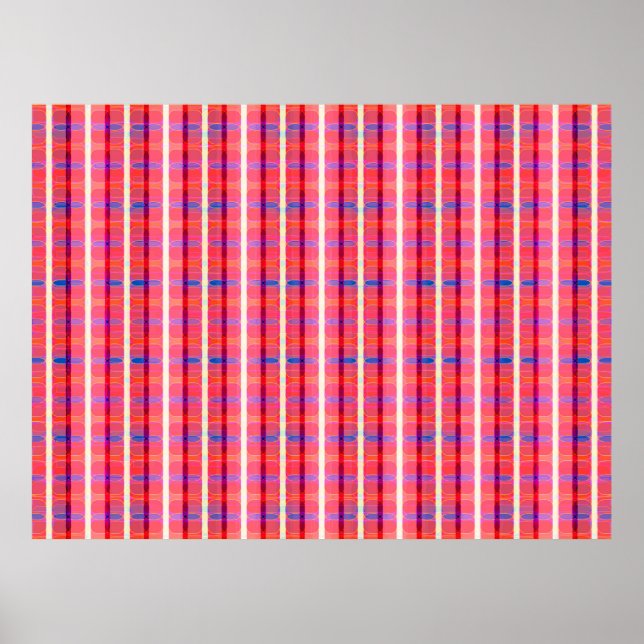abstract background, colorful intersecting striped poster (Front)