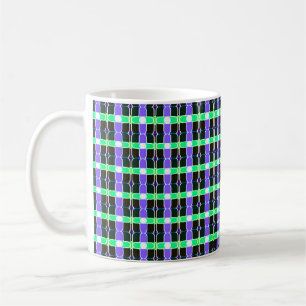 abstract background, coloured tartan pattern, mode coffee mug