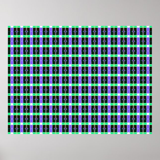 abstract background, coloured tartan pattern, mode poster (Front)
