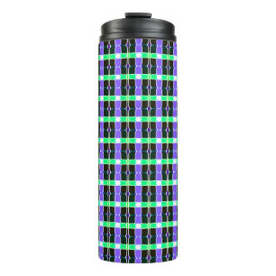 abstract background, coloured tartan pattern, mode thermal tumbler