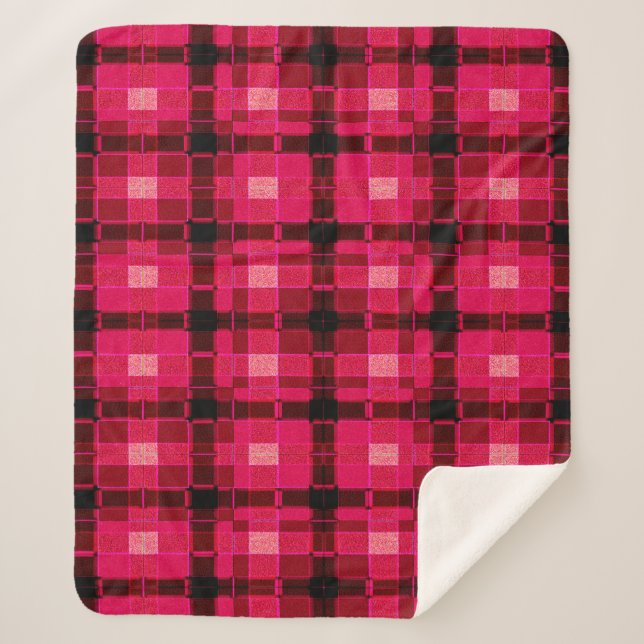 abstract background. coloured weave pattern. moder sherpa blanket (Front)