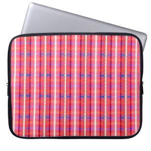 abstract background, colourful intersecting stripe laptop sleeve