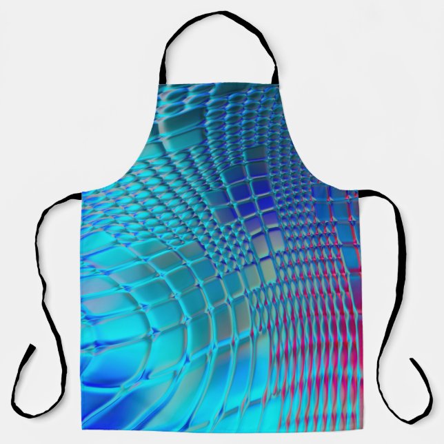 Abstract background. Colourful wavy design wallpap Apron (Front)