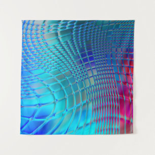 Abstract background. Colourful wavy design wallpap Tapestry