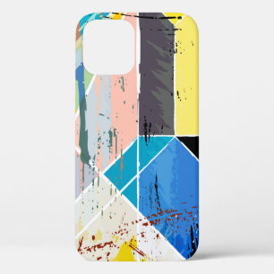 abstract background composition, with strokes, spl iPhone 12 case