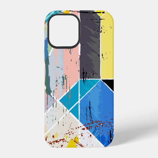 abstract background composition, with strokes, spl iPhone case (Back)