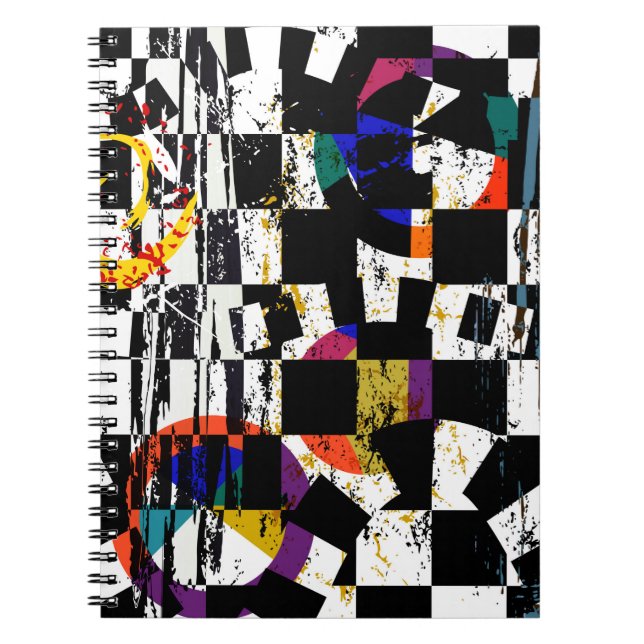 abstract background composition, with strokes, spl notebook (Front)