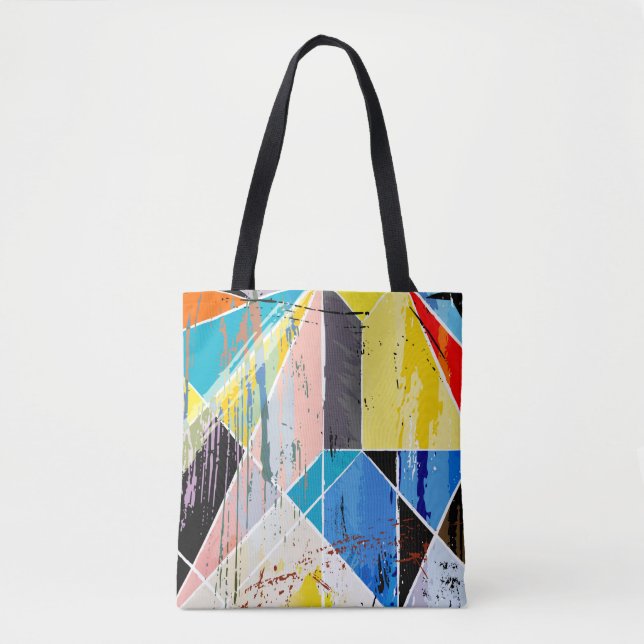 abstract background composition, with strokes, spl tote bag (Front)