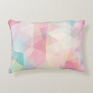 abstract background consisting of trianglesbackgro decorative cushion