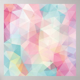 abstract background consisting of trianglesbackgro poster