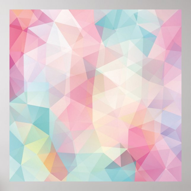 abstract background consisting of trianglesbackgro poster (Front)