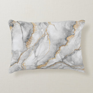 abstract background, creative texture of white mar decorative cushion