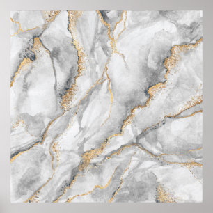 abstract background, creative texture of white mar poster