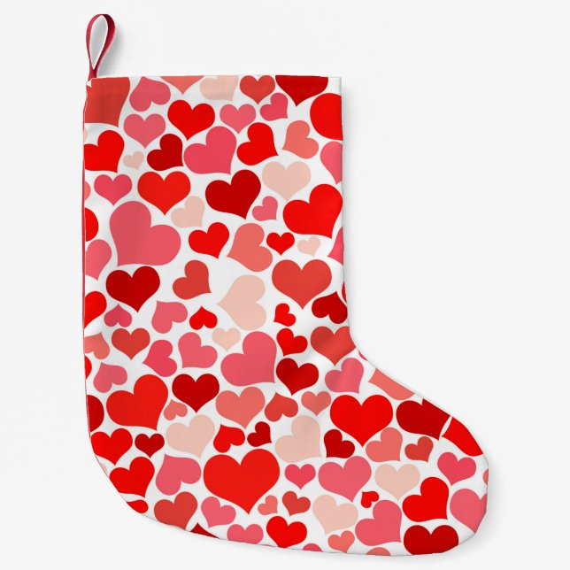Abstract background decoration small christmas stocking (Front)