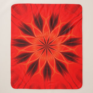 Abstract background. Geometric oriental kaleidosco Sherpa Blanket