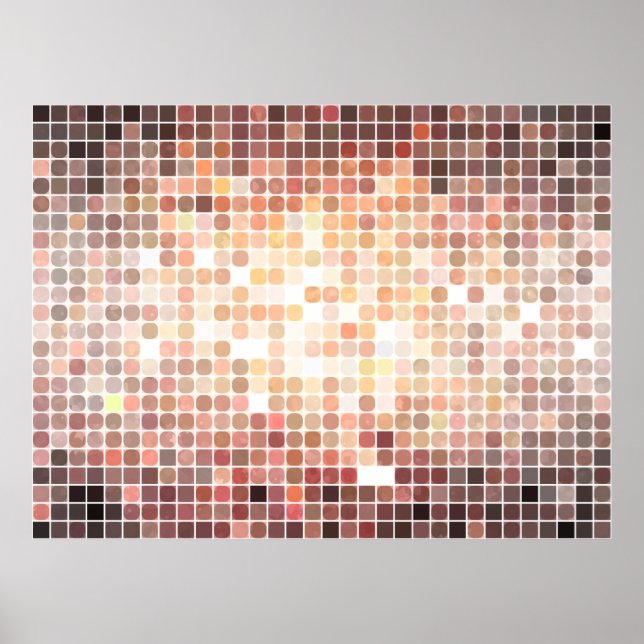 abstract background. gold mosaic. illustration dig poster (Front)