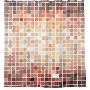 abstract background. gold mosaic. illustration dig shower curtain