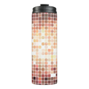 abstract background. gold mosaic. illustration dig thermal tumbler