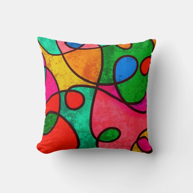 Abstract background graphic design cushion (Front)