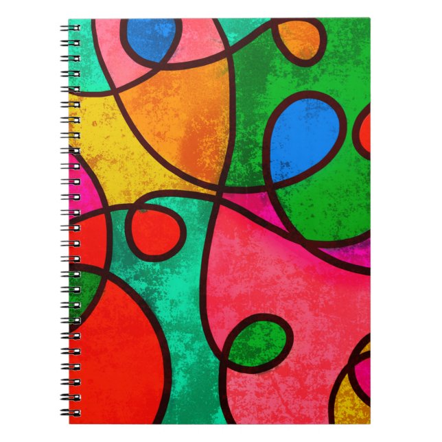 Abstract background graphic design notebook (Front)