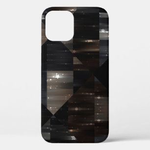 abstract background. grey mosaic illustration digi iPhone 12 case