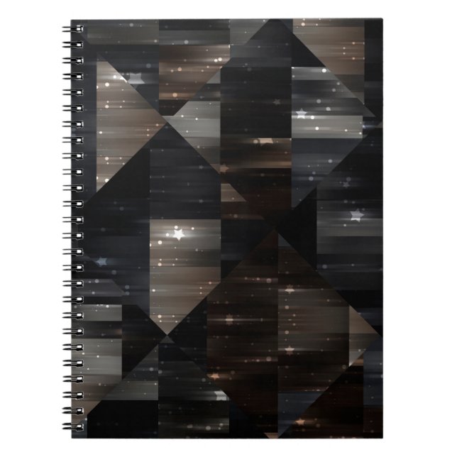 abstract background. grey mosaic illustration digi notebook (Front)