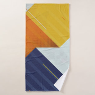 Abstract Background. Grunge texture. Triangle geo Bath Towel