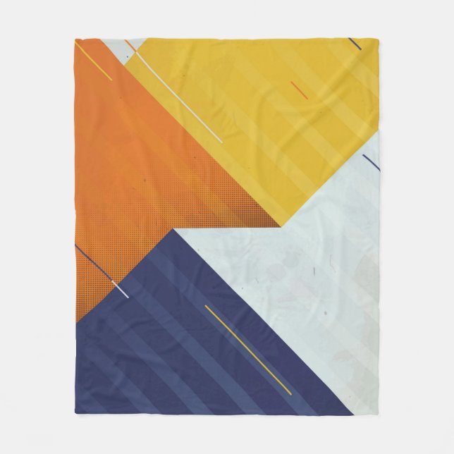  Abstract Background. Grunge texture. Triangle geo Fleece Blanket (Front)