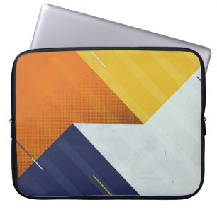 Abstract Background. Grunge texture. Triangle geo Laptop Sleeve