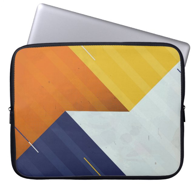  Abstract Background. Grunge texture. Triangle geo Laptop Sleeve (Front)