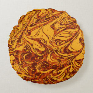 Abstract Background Grunge Vintage Texture Graphic Round Cushion