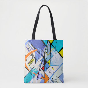 abstract background illustration, with strokes, sp tote bag