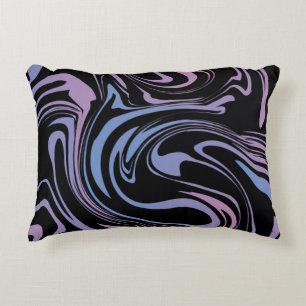 Abstract background. Liquid marble. Background flu Decorative Cushion