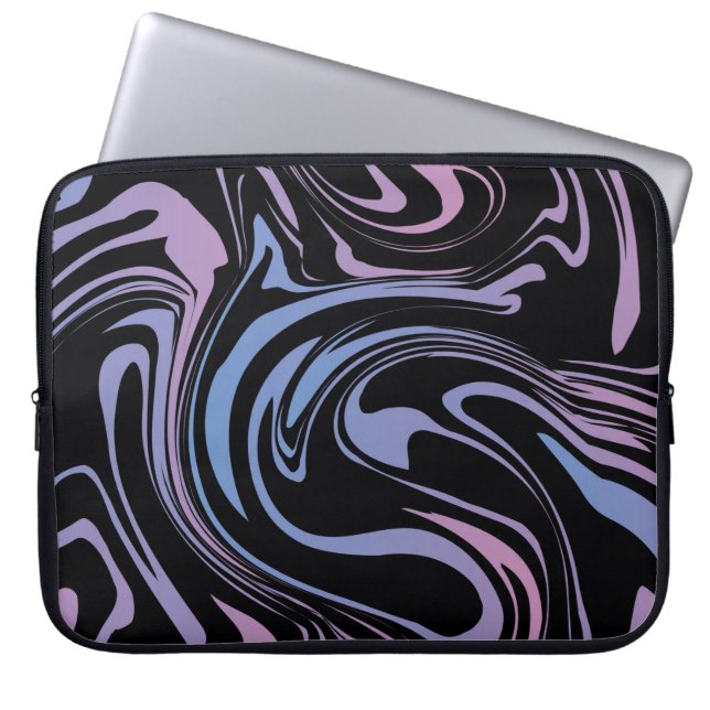 Abstract background. Liquid marble. Background flu Laptop Sleeve (Front)