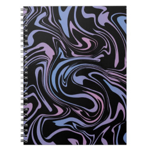Abstract background. Liquid marble. Background flu Notebook