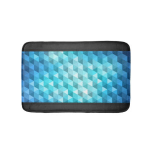 Abstract background made of mosaic pattern bath mat