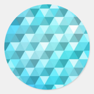 Abstract background made of mosaic pattern classic round sticker