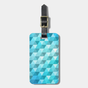 Abstract background made of mosaic pattern luggage tag