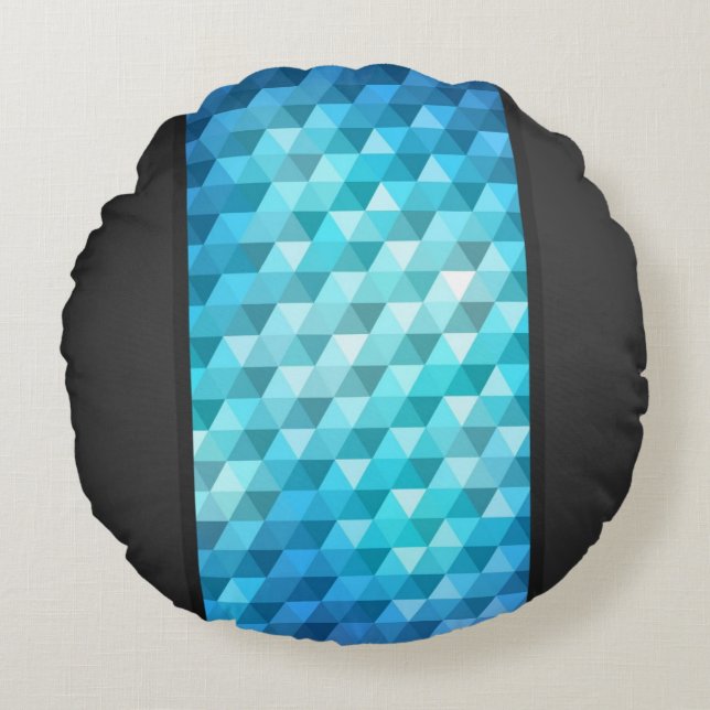 Abstract background made of mosaic pattern round cushion (Front)