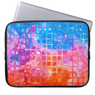 abstract background.multicolored mosaic laptop sleeve