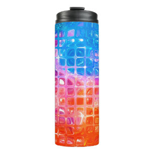 abstract background.multicolored mosaic thermal tumbler