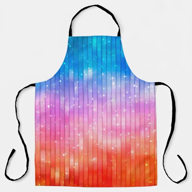Abstract background. multicolored shiny background apron (Front)