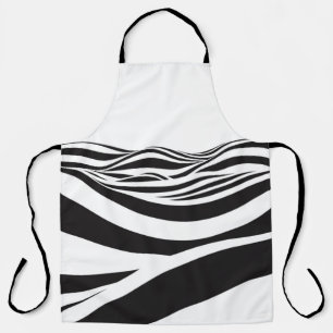Abstract background of waves. 3D optical illusion- Apron