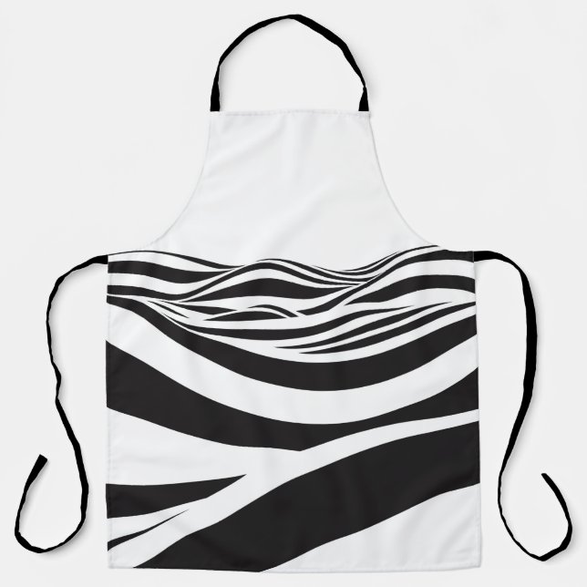 Abstract background of waves. 3D optical illusion- Apron (Front)