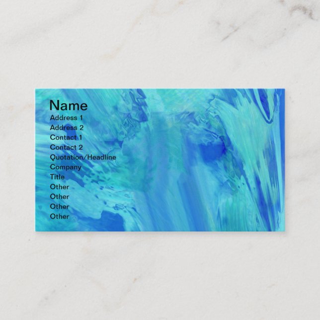 abstract background painting business card (Front)