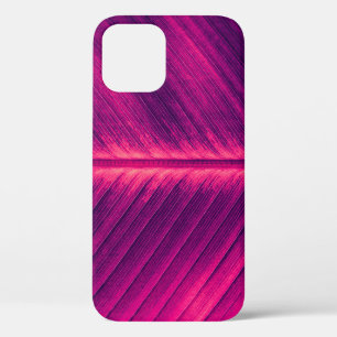 abstract background, palm leaf vein, toned proce iPhone 12 case