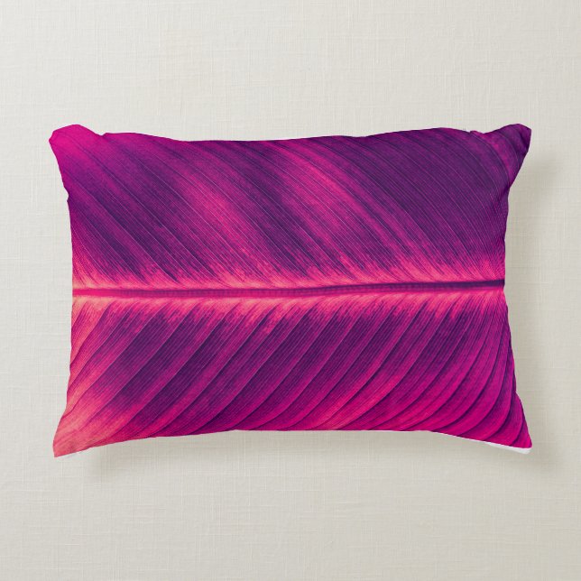 abstract background,  palm leaf vein,  toned proce decorative cushion (Front)