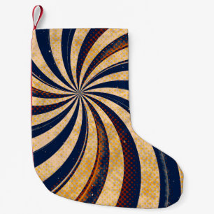 Abstract background pattern small christmas stocking